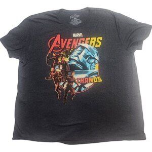 Marvel Avengers Endgame Men's 3XL T-Shirt Featuring Thanos and Avengers